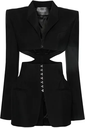 MUGLER Blazer con detalles de aberturas