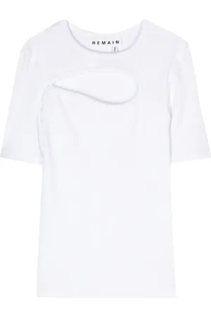 REMAIN Playera con detalles de abertura