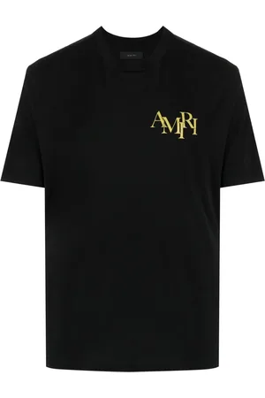 AMIRI Playera Champagne con detalles de cristal