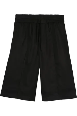 Jil Sander Shorts de sarga con pinzas