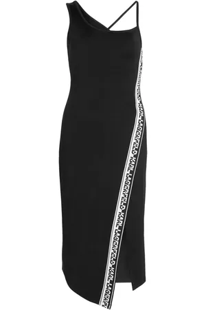 Karl Lagerfeld Vestido midi asimétrico