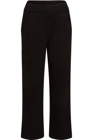 Karl Lagerfeld Pantalones anchos con franjas del logo
