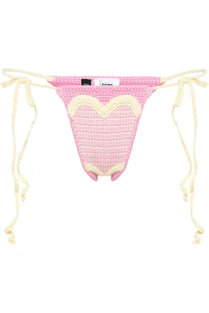 GCDS Bikini bottom tejido de crochet Heart
