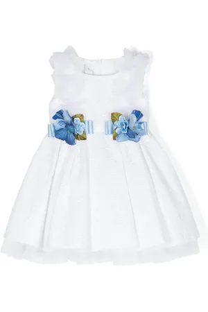 COLORICHIARI Vestido con bordado inglés