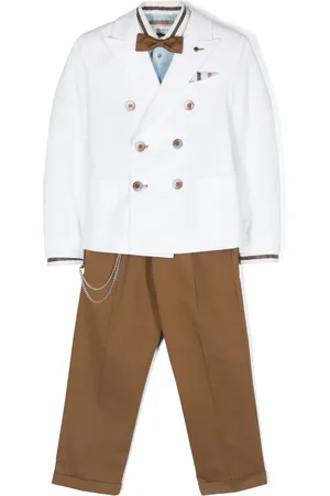 COLORICHIARI Traje de tres piezas con doble botonadura