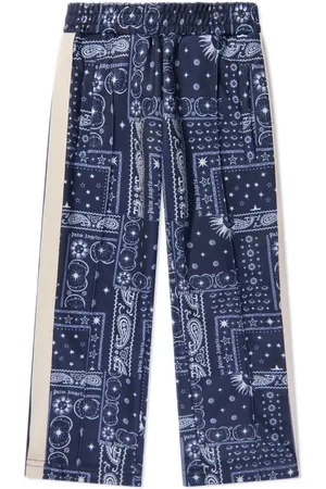 Palm Angels Pantalones rectos con estampado de bandana
