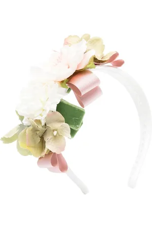 COLORICHIARI Banda para el cabello con aplique floral
