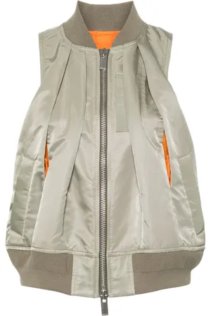 SACAI Chaleco con detalle de pliegue