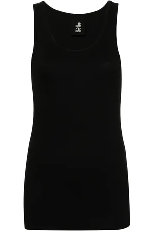 THOM KROM Camiseta de canalé con cuello redondo