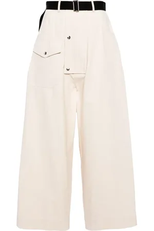 Plan C Pantalones anchos con tiro alto