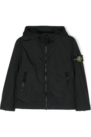 Stone Island Chamarra con capucha y motivo Compass