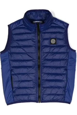 Stone Island Chaleco capitonado con motivo Compass