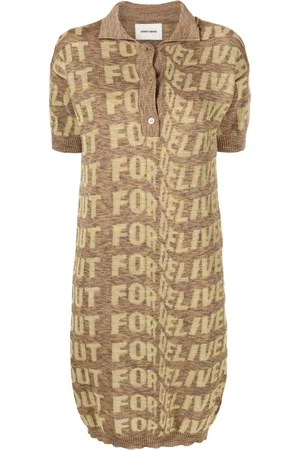 HENRIK VIBSKOV Vestido estilo playera tipo polo Signed con efecto melange