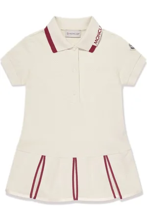 Moncler Vestido estilo playera tipo polo de piqué
