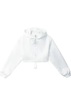 We11 Done Hoodie corta con cierre