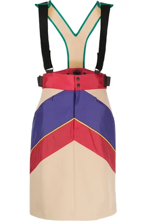 Kolor Vestido tipo overol con diseño color block