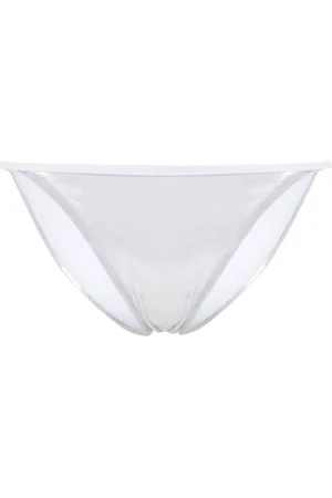 Dsquared2 Bikini bottom metalizado con tiro alto