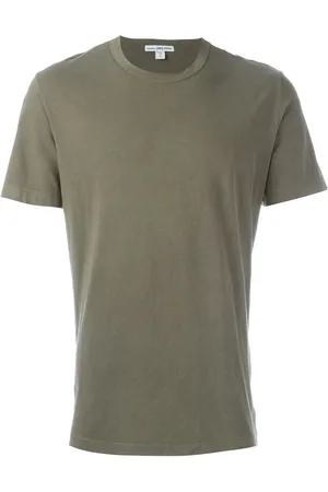 James Perse Playera con cuello redondo