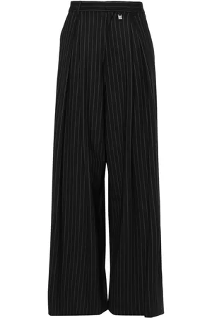 GIUSEPPE DI MORABITO Pantalones acampanados a rayas diplomáticas