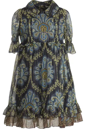 Etro Vestido camisero con estampado de cachemira