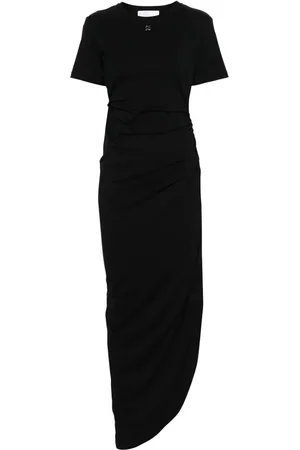 GIUSEPPE DI MORABITO Vestido estilo playera largo con diseño drapeado