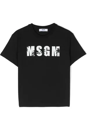 Msgm Playera con logo estampado