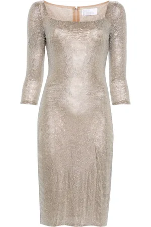 GIUSEPPE DI MORABITO Vestido midi con detalles de cristal