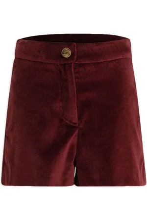 Etro Shorts con efecto de terciopelo