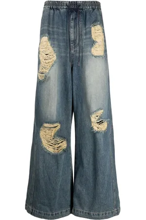JUUN.J Jeans anchos con efecto envejecido