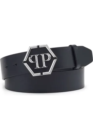 Philipp Plein Cinturón con hebilla del logo hexagonal