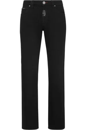 Philipp Plein Jeans rectos con bolsillos