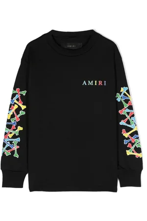 AMIRI Playera con logo afelpado