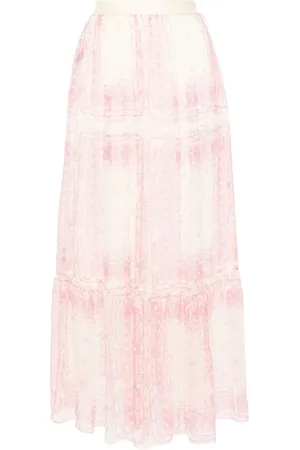 Serafini Falda larga con estampado floral