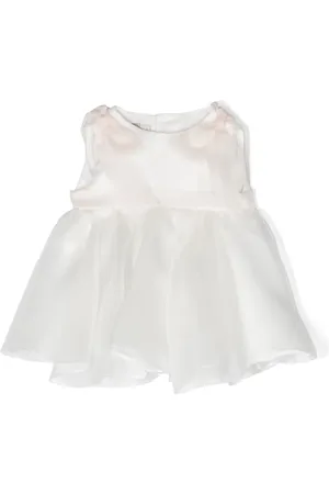 LA STUPENDERIA Conjunto de vestido de seda con detalle de moño