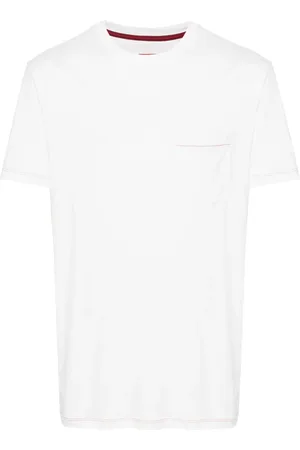 ISAIA Playera con costuras en contraste