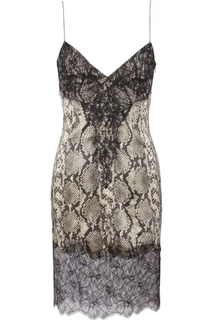 Balmain Vestido corto con estampado de pitón