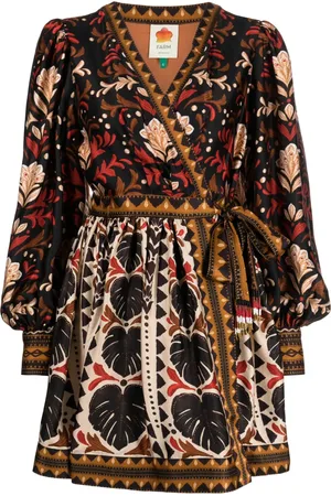 Farm Rio Vestido corto con estampado floral