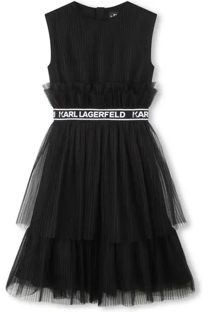 Karl Lagerfeld Vestido acampanado con capa de tul