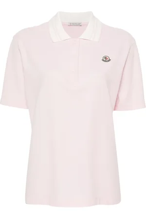 Moncler Playera tipo polo con aplique del logo