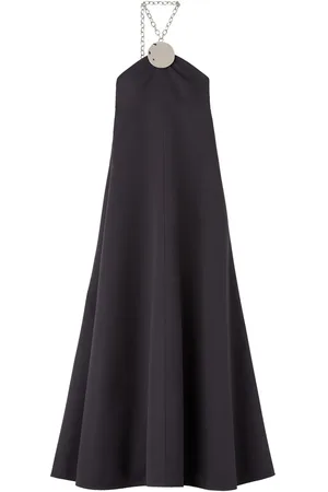 Jil Sander Vestido de fiesta de seda con cuello halter