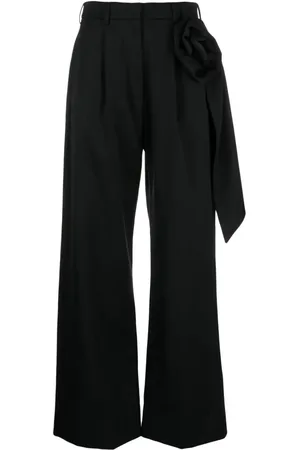 Simone Rocha Pantalones con aplique de rosa