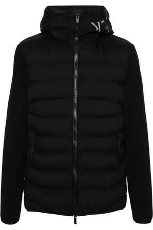 Moncler Chamarra con capucha y parche del logo