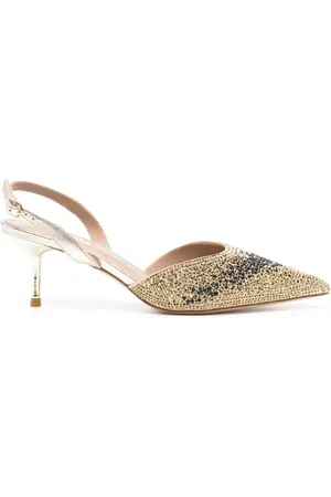 Nícoli Zapatillas Amedea con detalles de cristal y tacón de 50mm