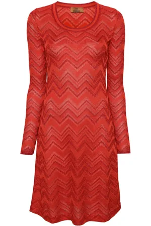 Missoni Vestido tejido en zigzag