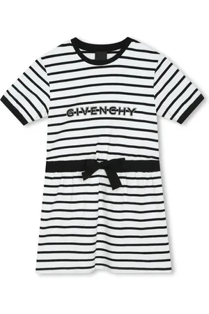 Givenchy Vestido con motivo de rayas y logo bordado