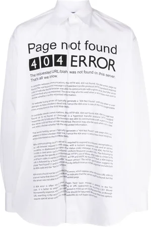 Vetements Camisa con estampado Page Error