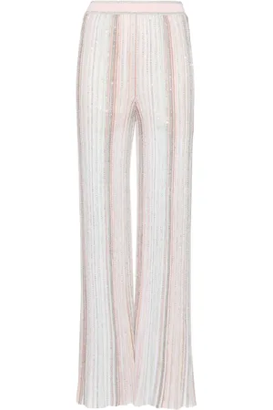 Missoni Pantalones acampanados y bordados con lentejuelas