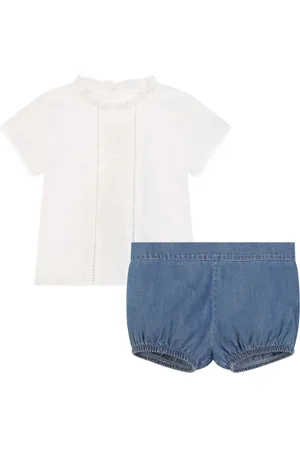 Chloé Conjunto de shorts con volantes