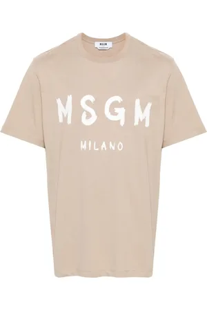 Msgm Playera con logo estampado
