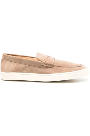Brunello Cucinelli Mocasines penny de gamuza
